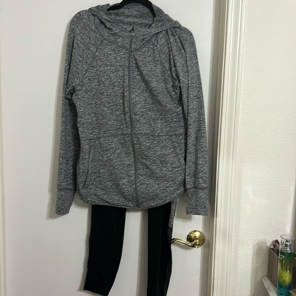 Tangerine matching jacket and leggings. - Picture 1 of 11